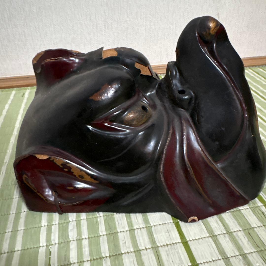 双芸社 乾漆 迦楼羅 カルラ 能面 面 お面 伎楽 神楽 双藝社 般若　烏丸　鬼