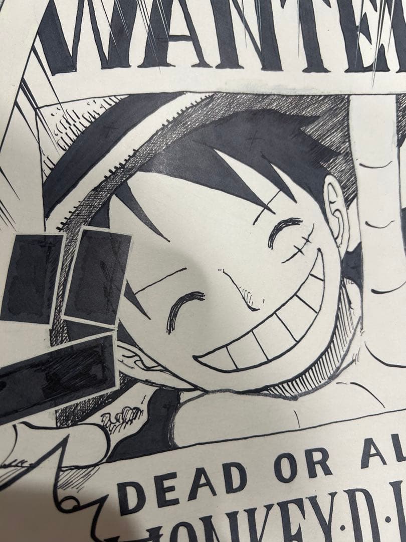 ONE PIECE 複製原稿 複製原画 15億 希少品 ルフィ シャンクス