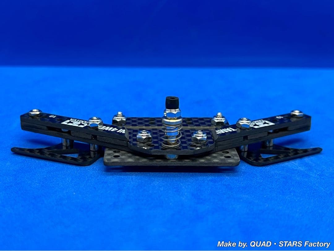 【ミニ四駆・MS用】2軸ATピボットバンパー＋1軸リヤアンカー　フルカーボン