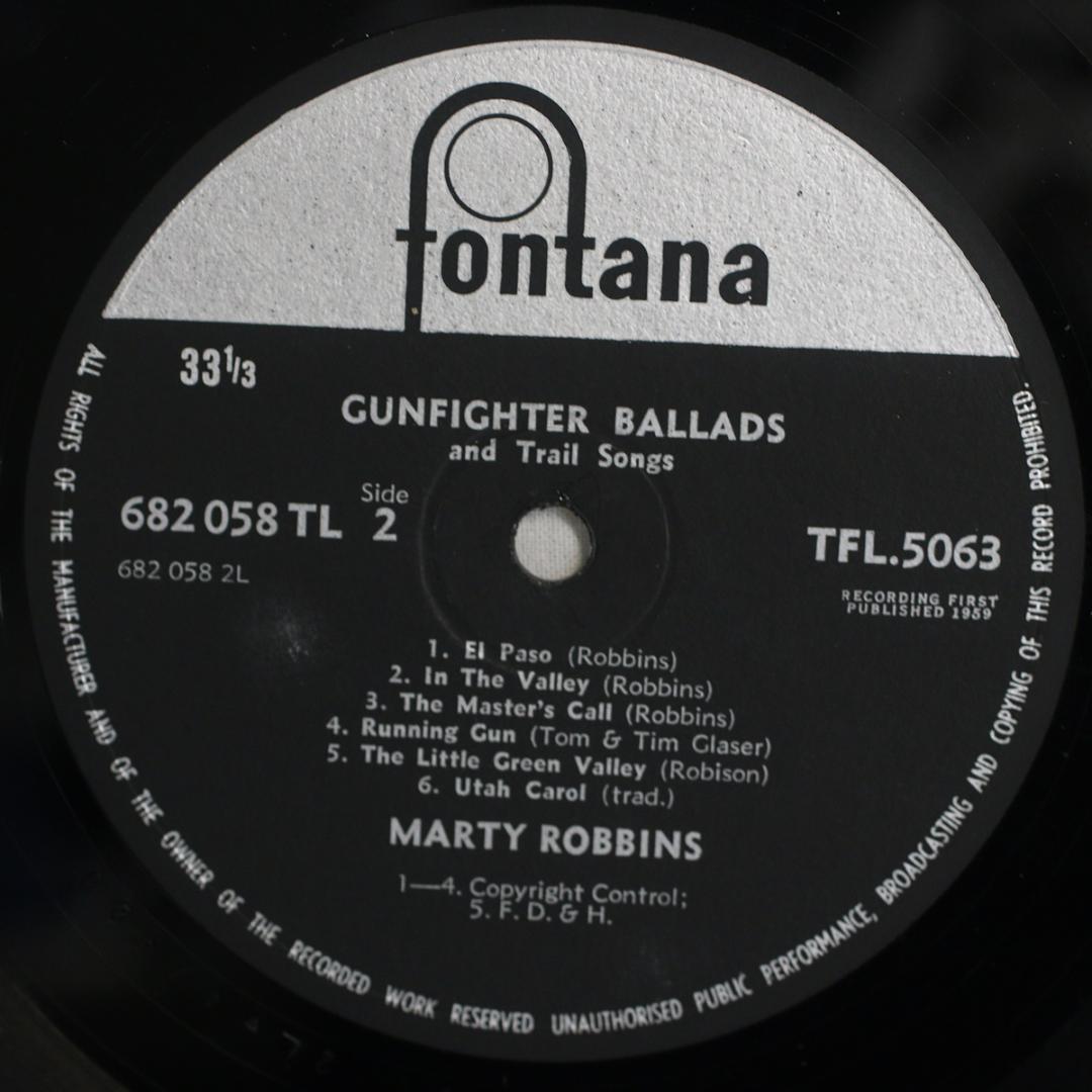 英LP Marty Robbins Gunfighter Ballads モノ