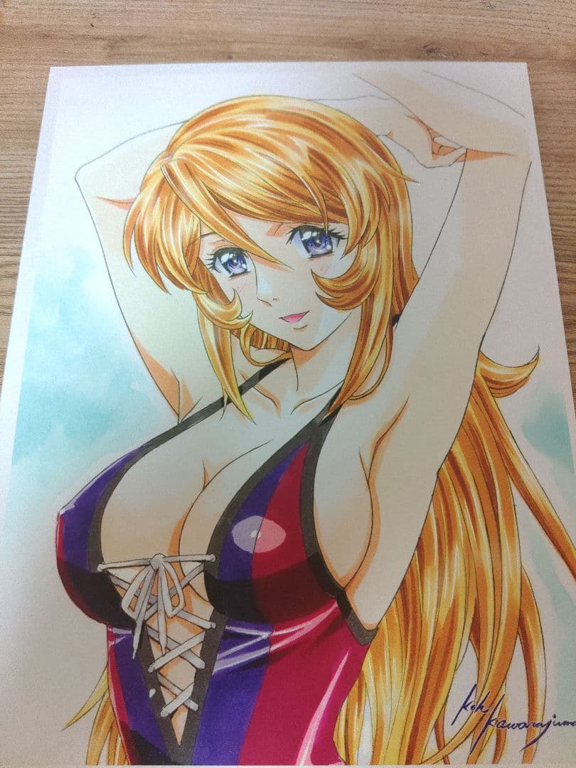 かわらじま晃　宇宙戦艦ヤマト　森雪イラスト限定品