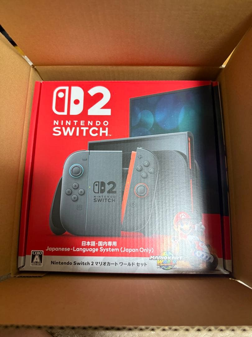 新品未開封　Nintendo Switch2 マリオカートワールドセット　角潰れ