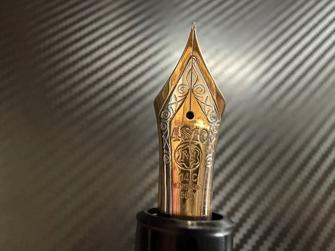 極美品 モンブラン マイスターシュテュック 149 14C 3帯 EF 万年筆