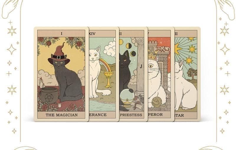 正規品✨人気デッキ✨日本版未発売✨可愛いにゃんこ♪地球の猫たちのタロットカード