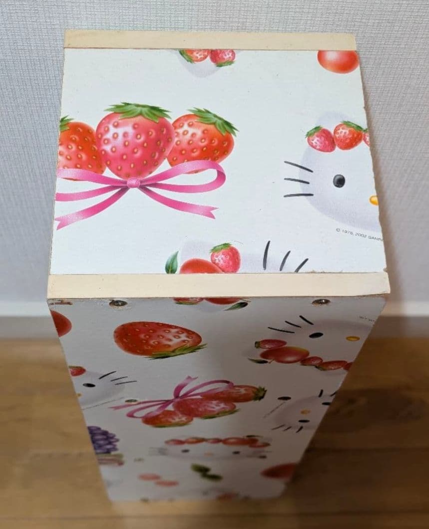激レア！ハローキティ　3段ボックス　フルーツ柄　サンリオ　2002年
