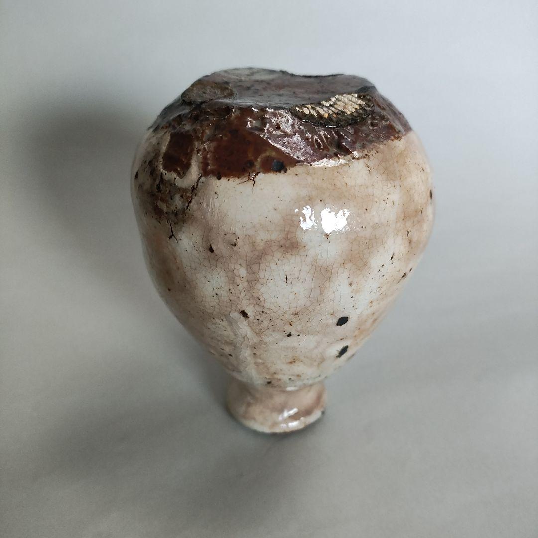 中川自然坊　粉引唐津徳利　唐津焼