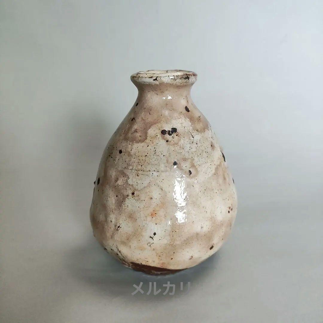 中川自然坊　粉引唐津徳利　唐津焼