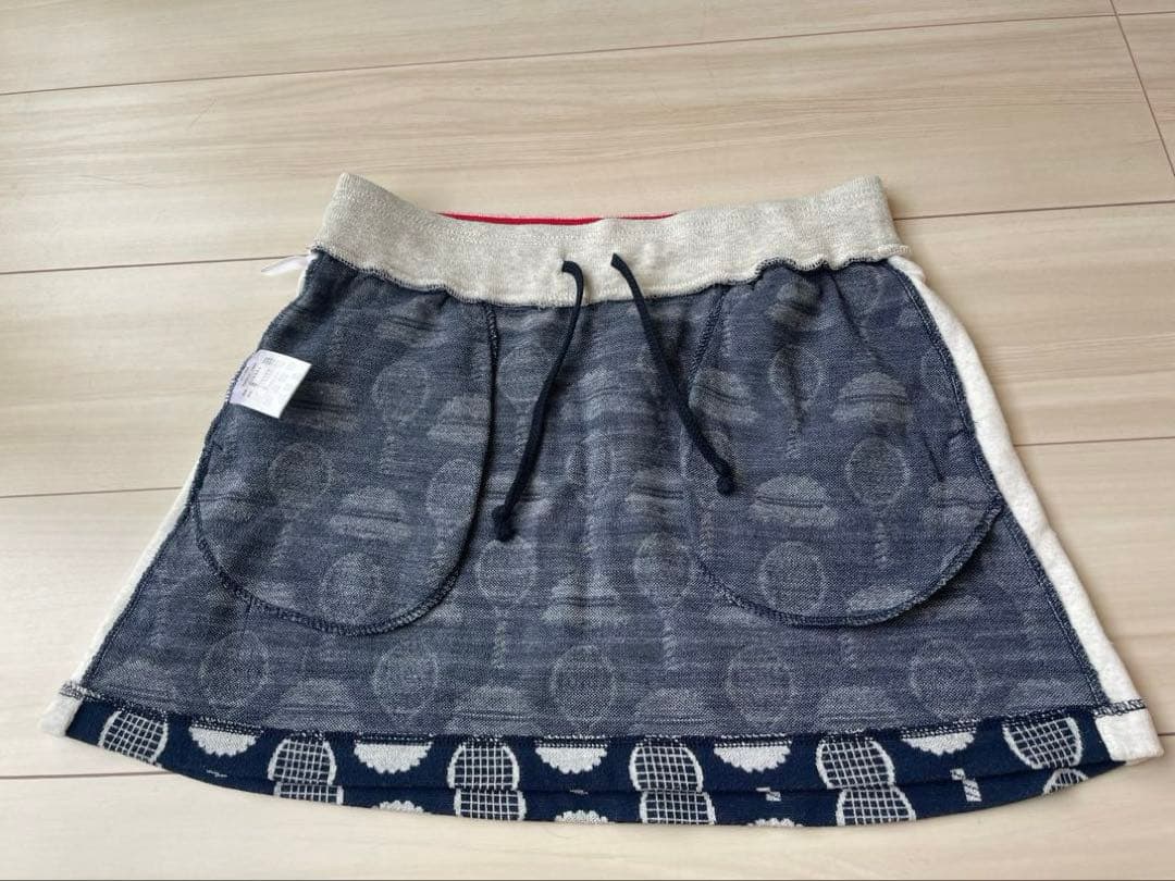 FILA テニスジャケット スコート　トイプードル柄　ネイビー　上下Mサイズ