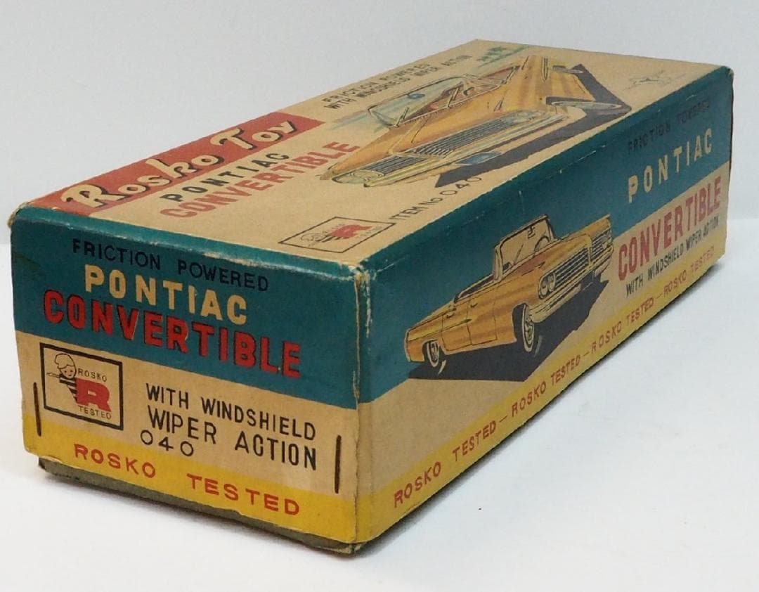 Rosko toyポンティアック コンバーチブル ワイパーアクションtinブリキ