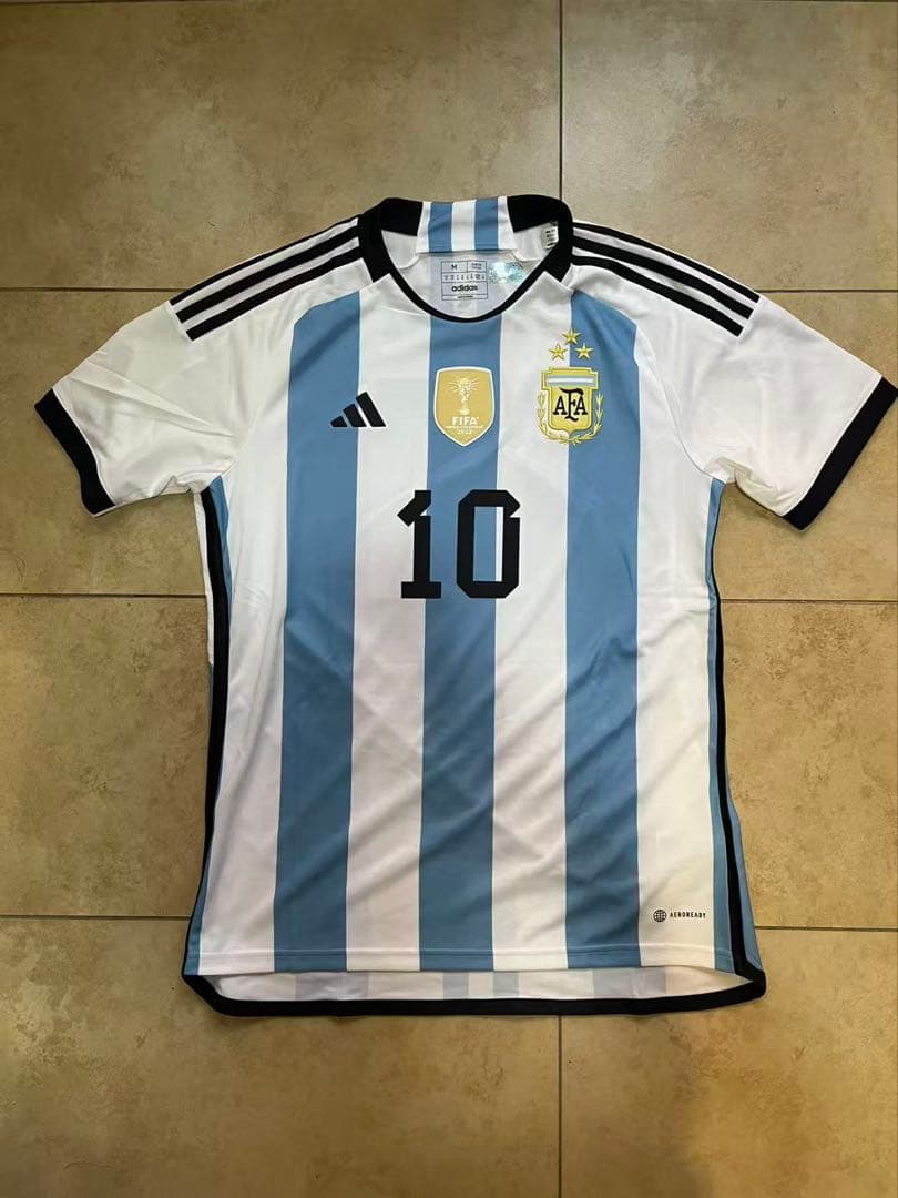 ICONSメッシ 直筆サイン入り ユニフォーム アルゼンチン代表 3 Stars