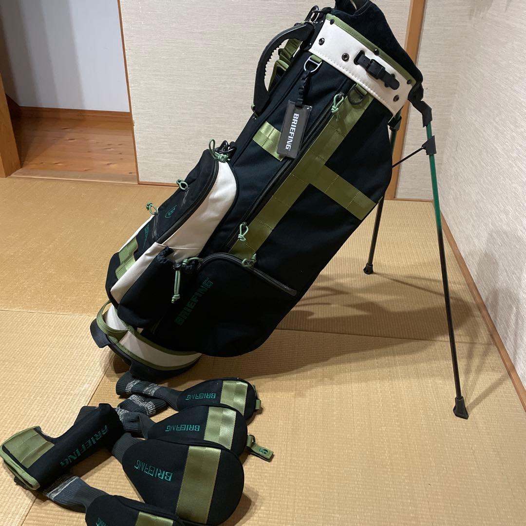 BRIEFING スタンド式ゴルフバッグ ブラック/グリーン