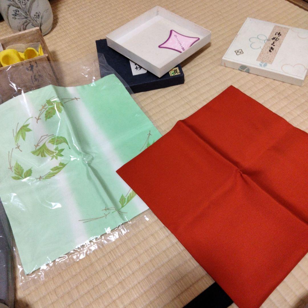 さくまる　紋付訪問着＋細水指、徳齋帛紗２枚 ＋名古屋帯2本＋丹波茶入