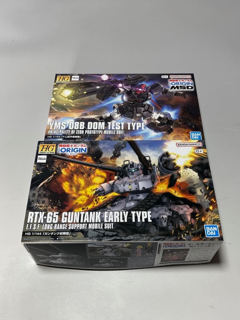 【オリジン5点】ドム試作実験機 ガンタンク初期型 ガンダム シャアザクⅡ ザクⅡ