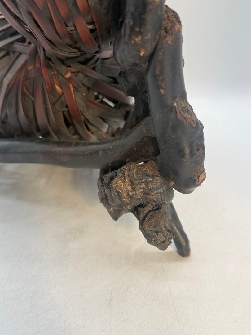 時代　竹製　瓢箪型花入　茶道具　送料込み260117