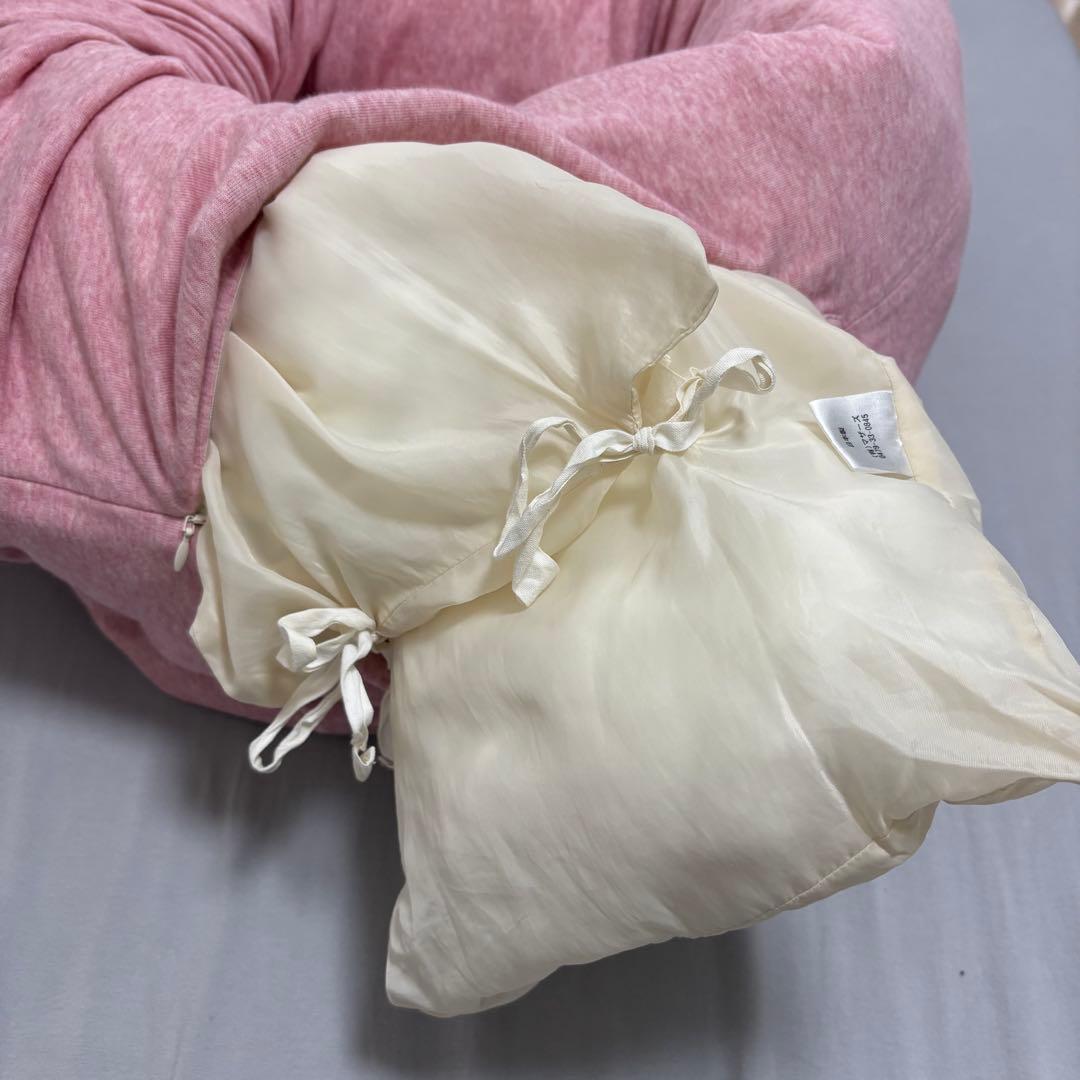 Mutter オーガニックコットン 【ドーナツタイプ】犬用ベットMサイズ ピンク