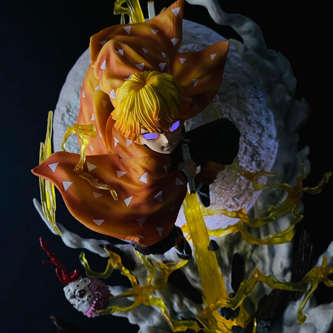 鬼滅の刃【我妻善逸 雷の呼吸 壱ノ型・霹靂一閃 六連】ジオラマスタチュー