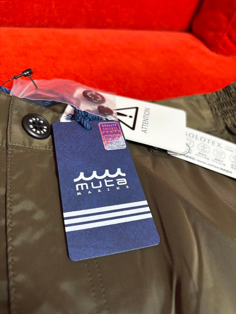 た*つ様 muta ソロテックス 防水パンツ オリーブグリーン6