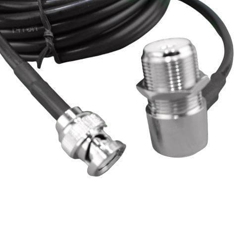 ２set　55㎝アンテナ(黒）+２軸可動マグネット基台+同軸ケーブル5m　BNC