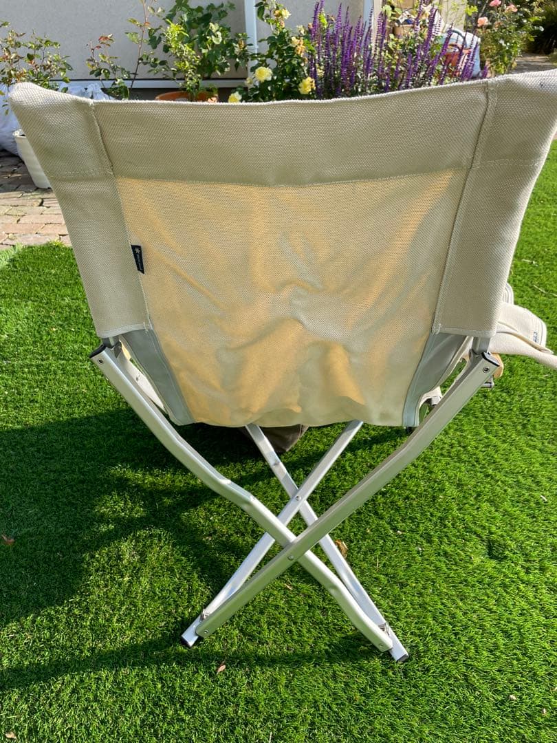スノーピーク peak ローチェア30 アイボリー社外帆布交換シート付