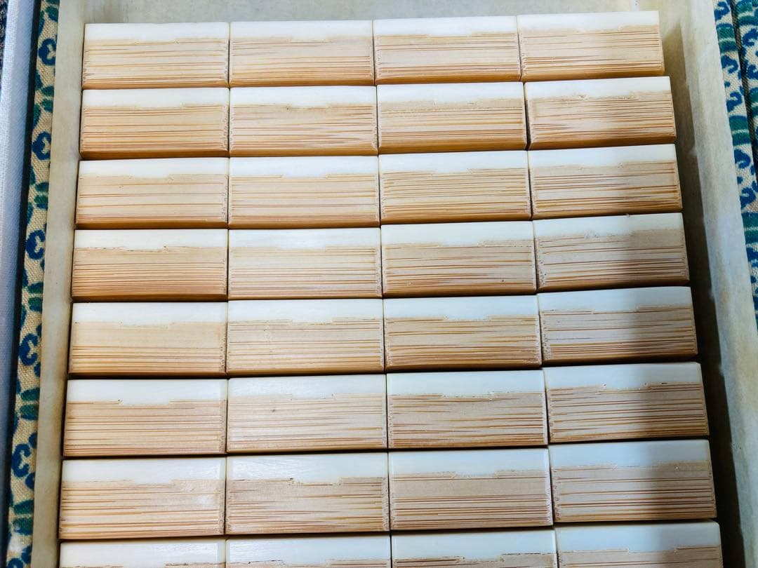 【背竹骨牌】牌大きめ 麻雀牌セット