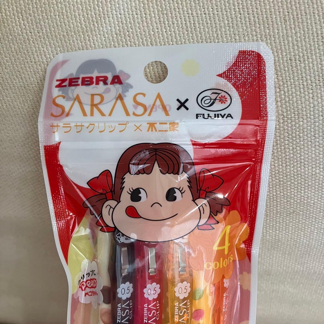 【激レア】ZEBRA SARASA×不二家 ミルキーボールペン ペコちゃん