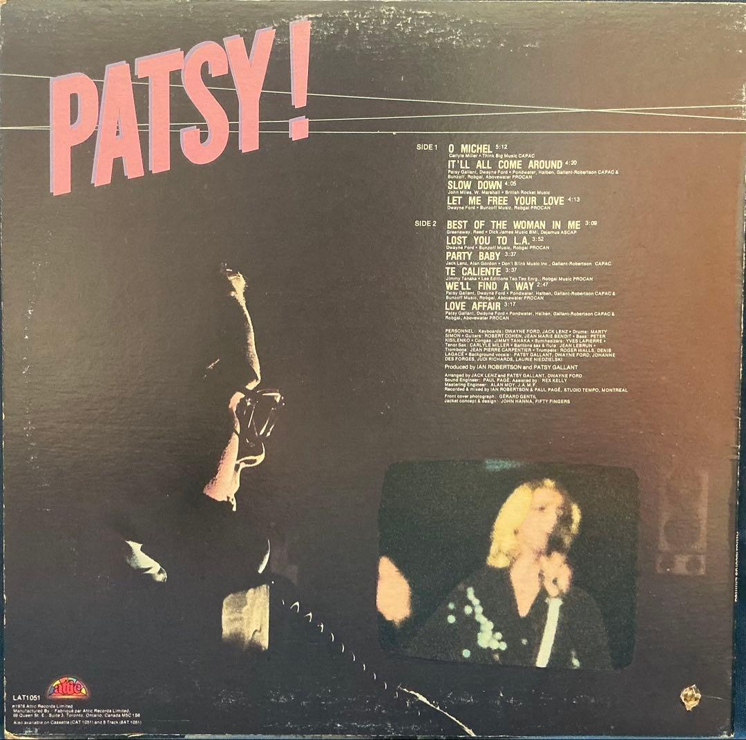Patsy Gallant / Patsy! 【Original / LP】
