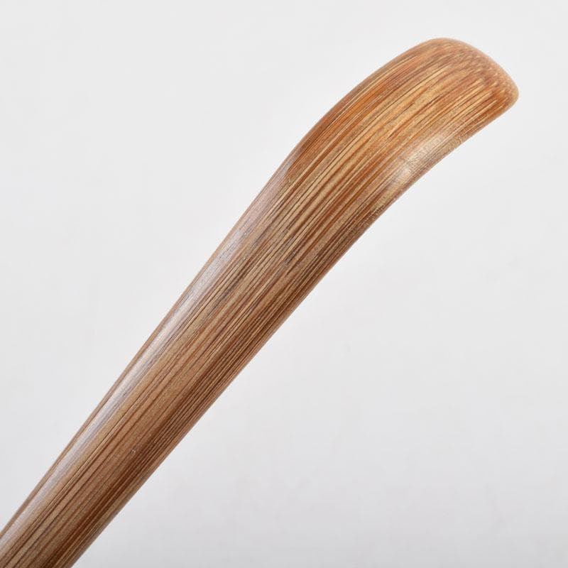 茶道具　奥田由英作　茶杓　銘「千代の友」　紫野　長谷川寛州書付　C　8884