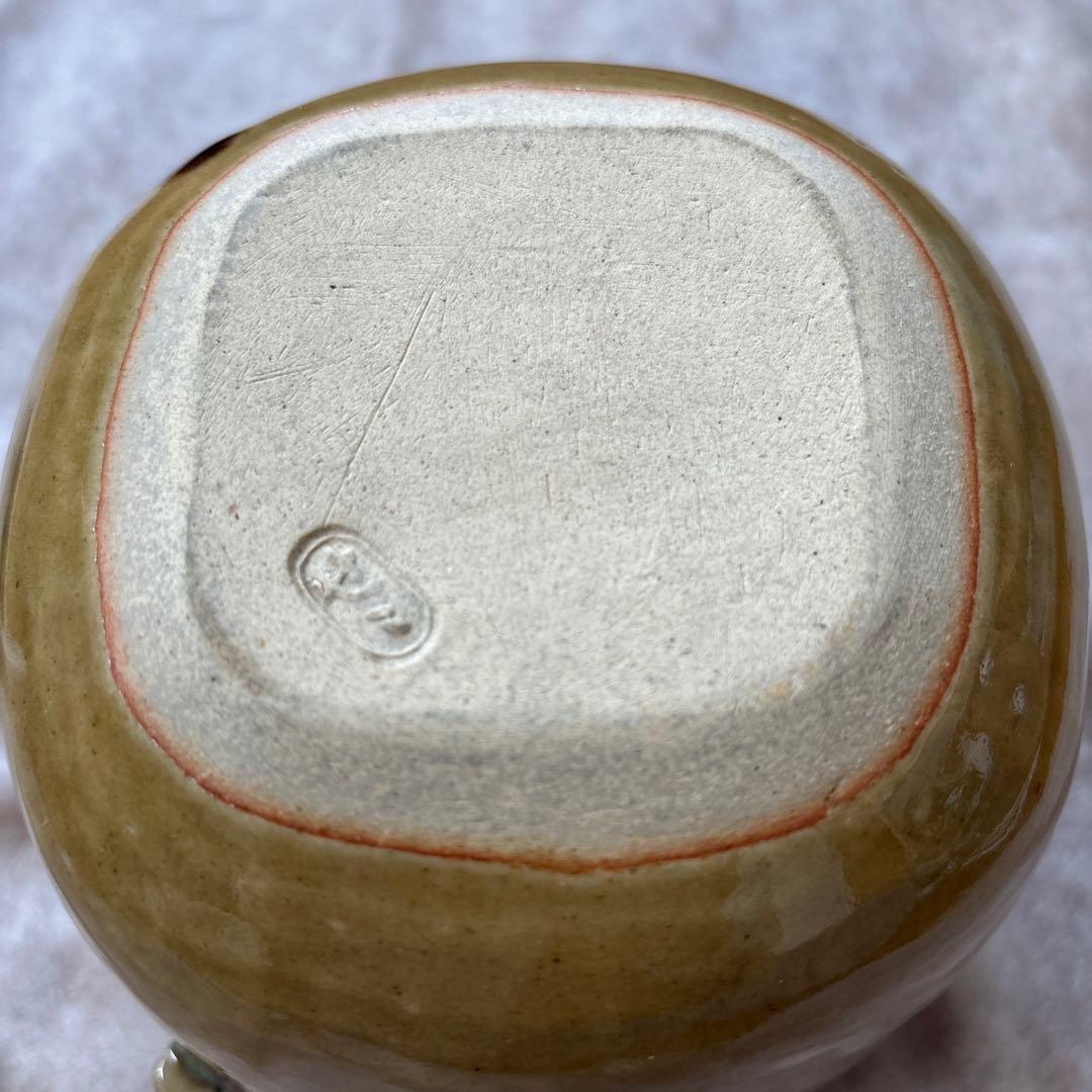 茶道具　水指　口四方　陽炎園　膳所　ぜぜ