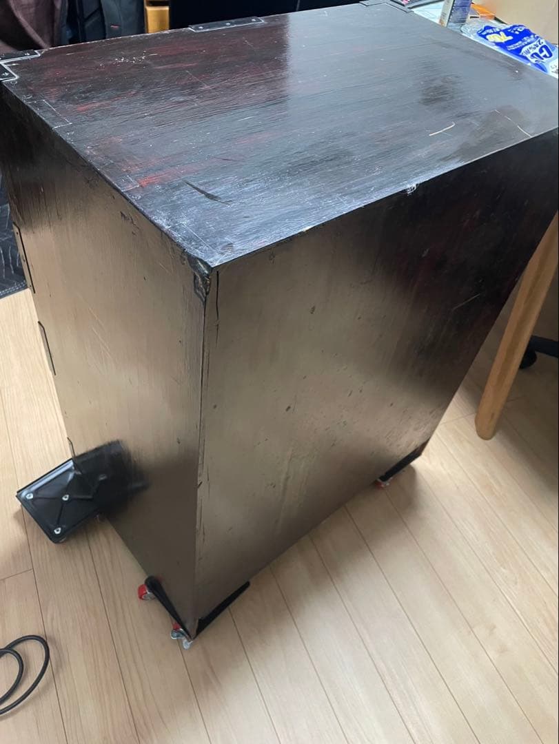 仙台箪笥 小箪笥 階段箪笥風 飾り棚 打ち出し金具 漆塗り風 民芸家具