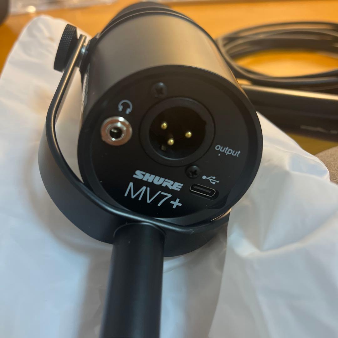 【ほぼ未使用】SHURE MV7+ USB/XLR両対応 配信向け