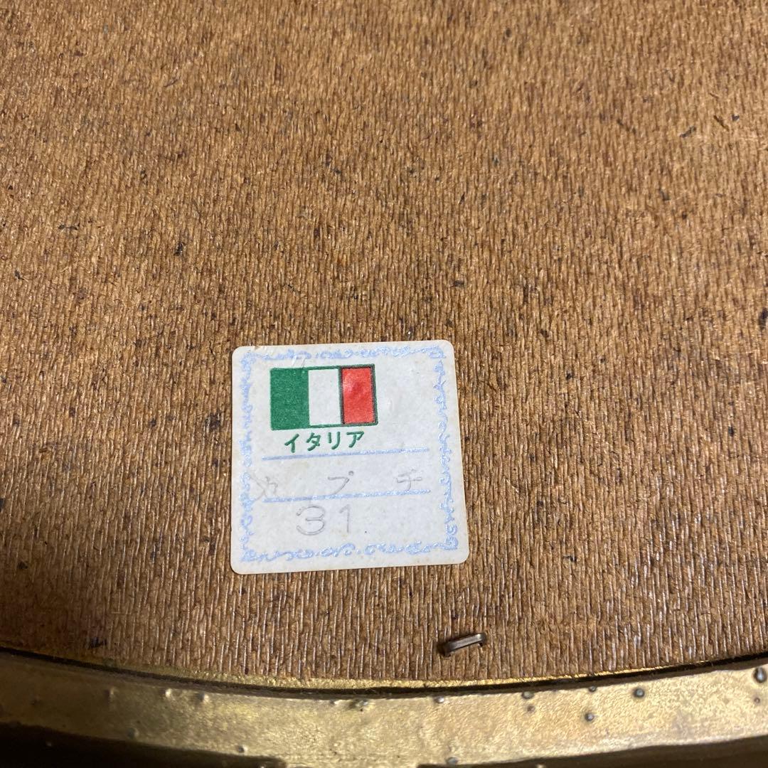 イタリア　絵画レプリカ　アンティーク額絵　壁掛け　金縁　69×59㎝