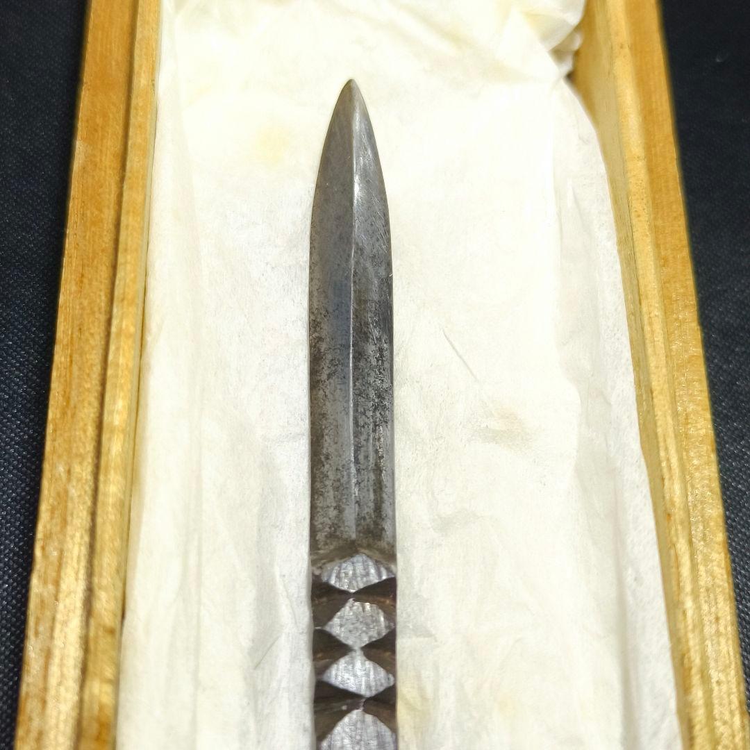 馬針 鉄地 江戸骨董 長さ10cm 本物 珍品 武具刀装具 旧家蔵出蒐集家放出