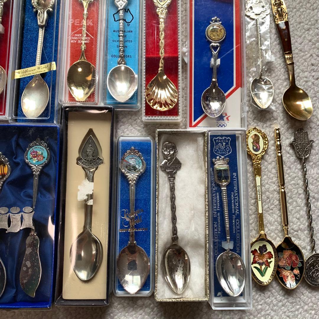 髭二重様 旅行記念 コレクターズスプーン スーベニアスプーン ほぼ箱入り36本