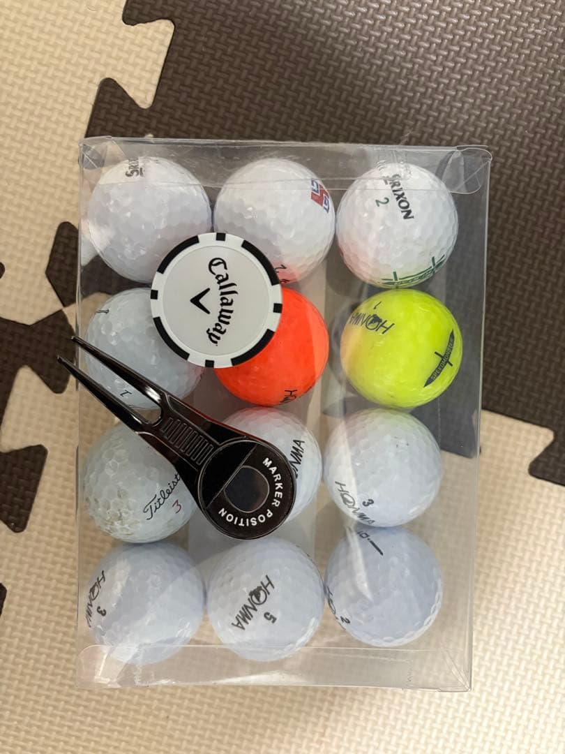 メンズゴルフクラブセット　ボール、マーカー、グリーンフォーク付きフレックスS