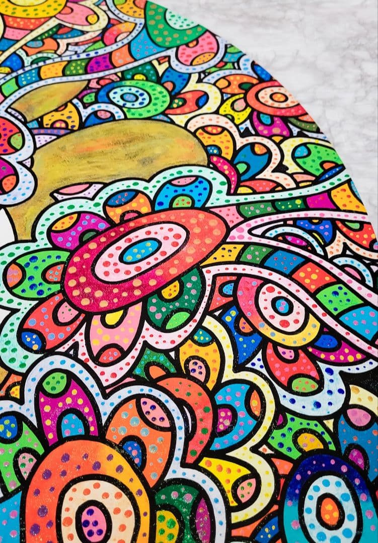 ★鈴木哲也★丸80 現代アート 原画 絵画 ポップアート ★送料無料#141