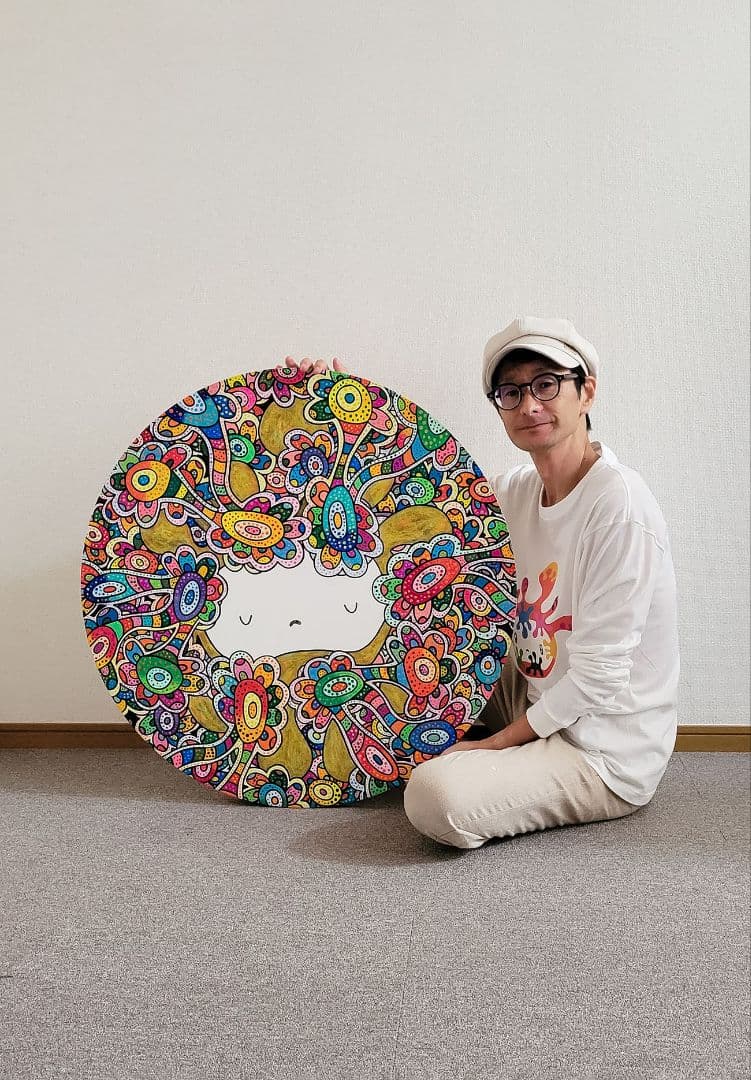 ★鈴木哲也★丸80 現代アート 原画 絵画 ポップアート ★送料無料#141