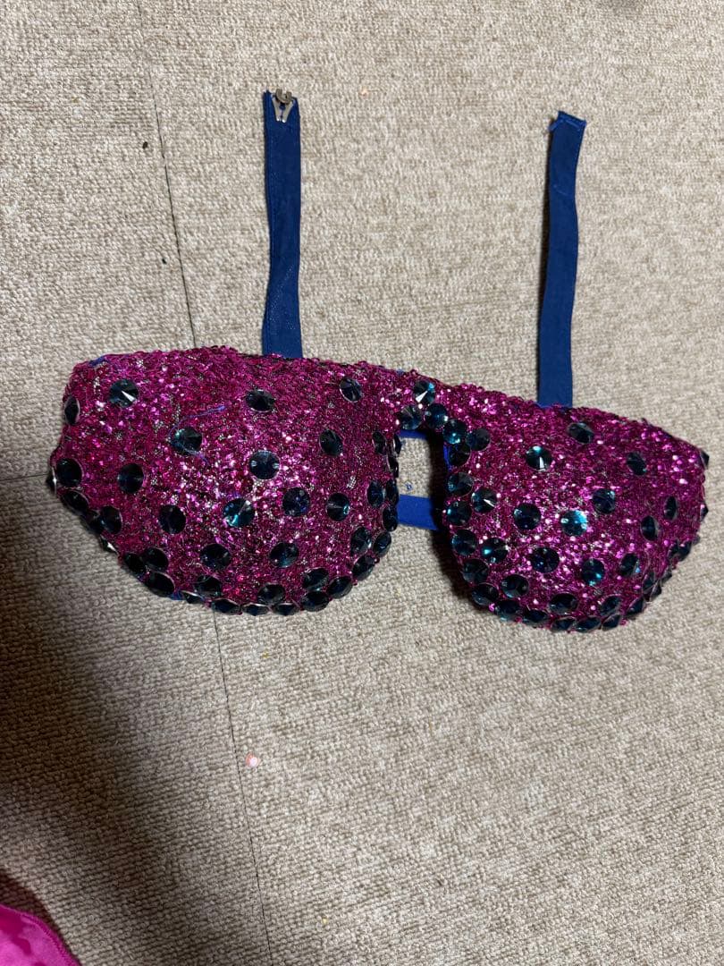 ベリーダンス セットアップ 青紫