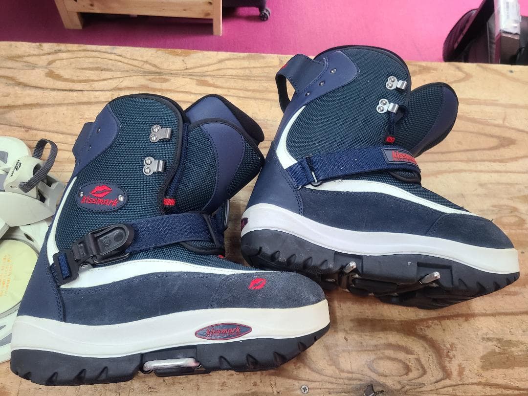 28.5 KISSMARK ステップインスノーボードブーツとバインディングセット