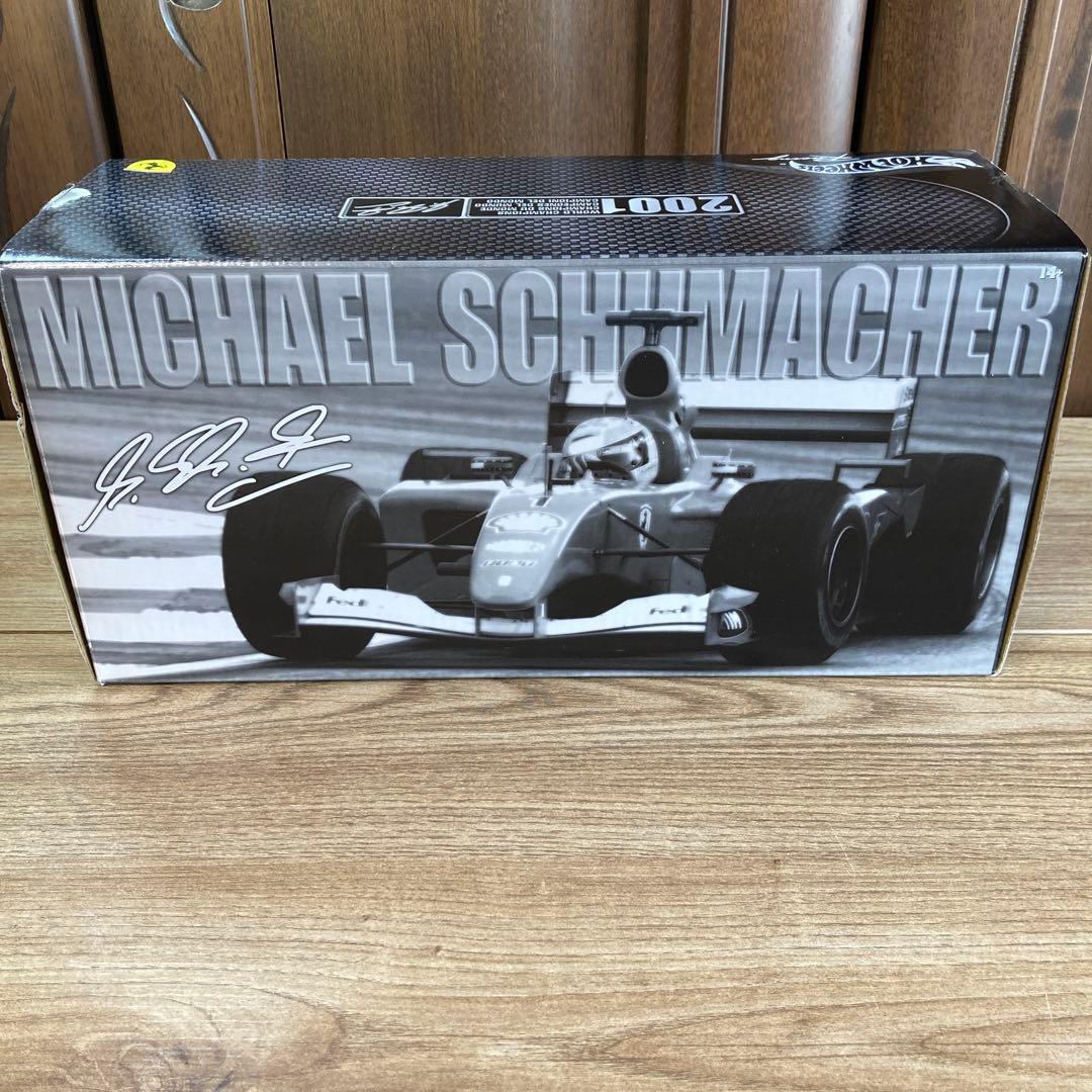ホットウィール1/18フェラーリF2001Mシューマッハ ワールドチャンピオン
