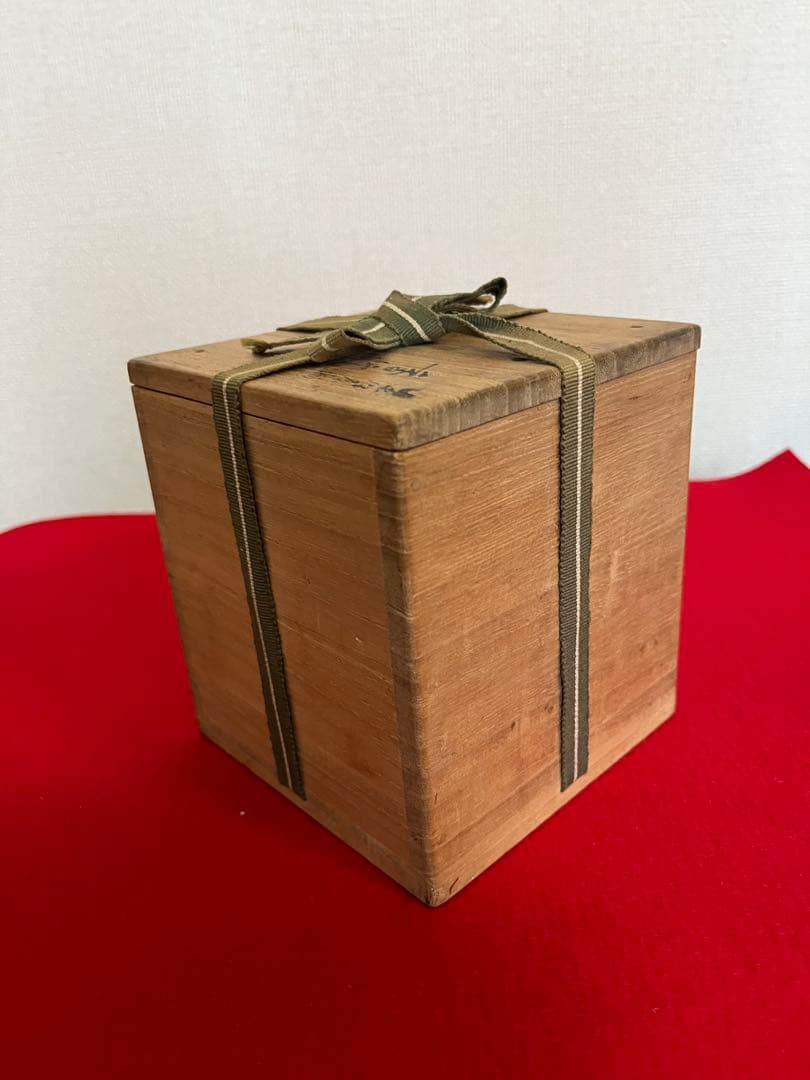 人間国宝 初代 徳田八十吉造 青手 三つ足 香炉 管理T296 共箱付き