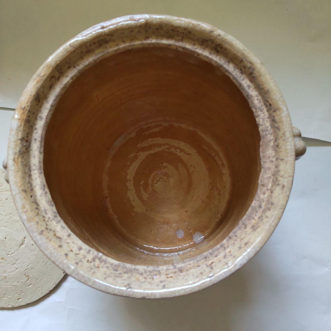 薩摩焼 水指 吉永晶竿 作 共箱 茶道具 茶器 美品 です。