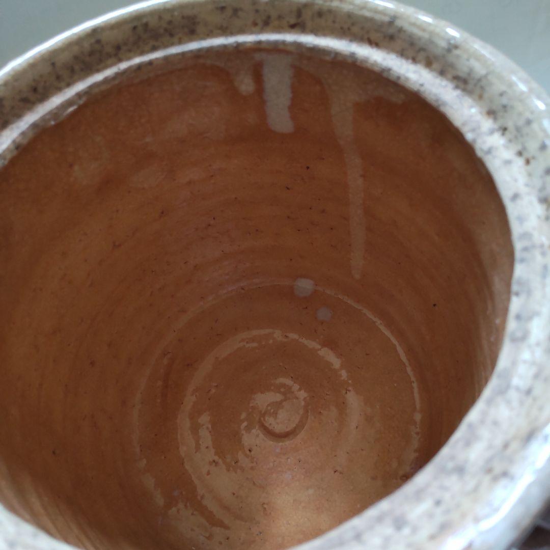 薩摩焼 水指 吉永晶竿 作 共箱 茶道具 茶器 美品 です。