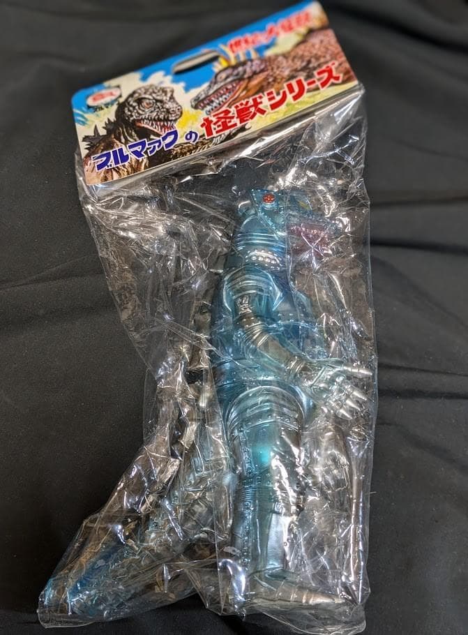 メカゴジラ「ゴジラ対メカゴジラ」（ブルマァク復刻）クリア成型ソフビフィギュア