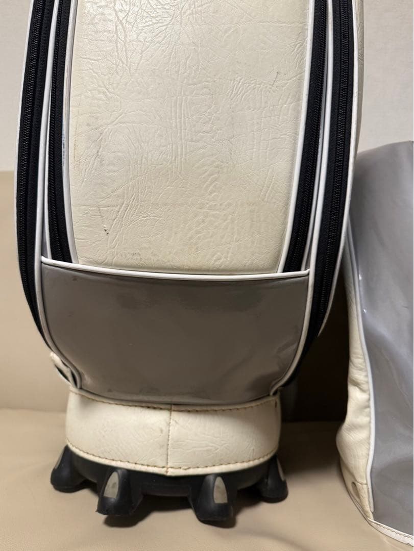 【送料込み】希少ゴルフバッグ　トムス　3点式ショルダー　高級キャディバッグ