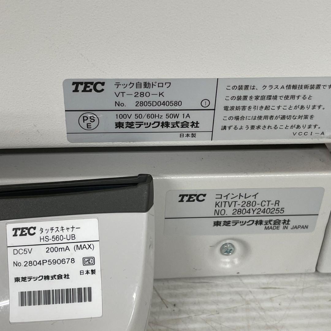 東芝テック 電子レジスター POSレジ QT-100 店舗用品 ② J0754