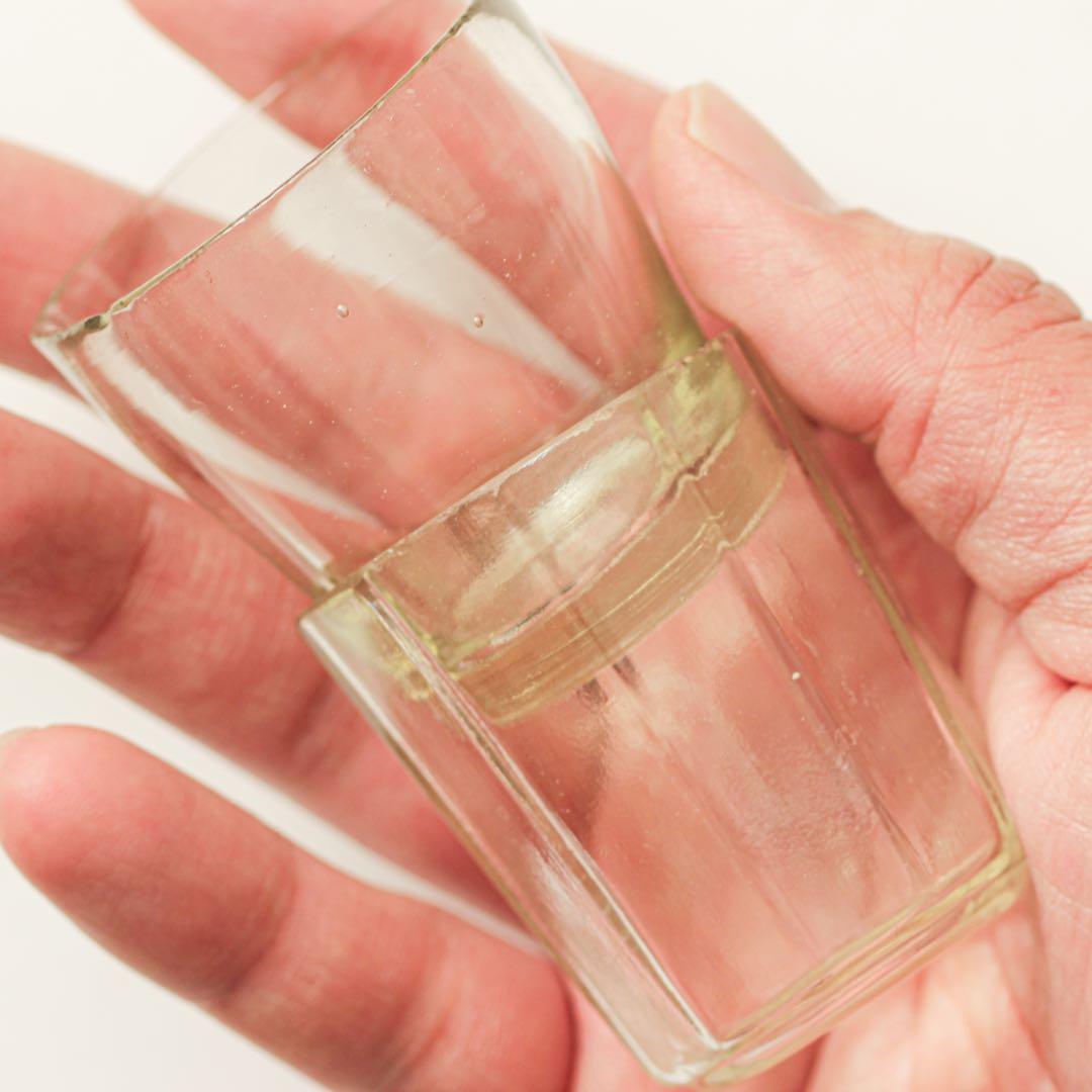 明治　大正　ガラス　面取り　ちょこ　猪口　酒器　酒盃　ゆらゆら