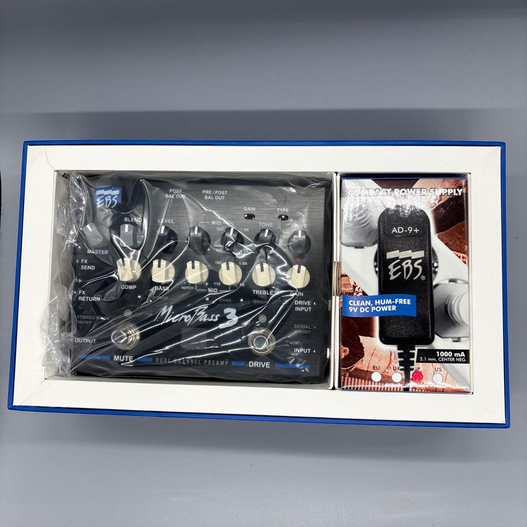 EBS MicroBass 3 デュアルチャンネルプリアンプ