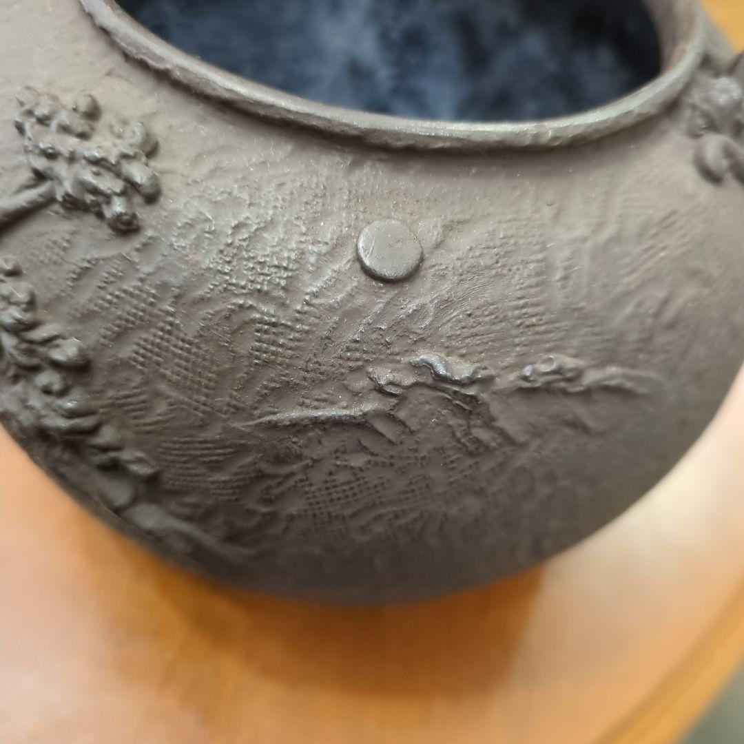 鉄瓶　亀文堂　茶道具　銀つまみ　茶道　煎茶道具　木箱　鉄