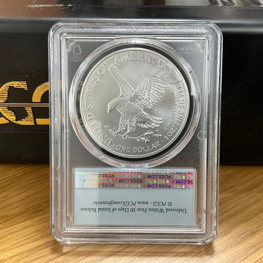 【新品】アメリカン シルバー イーグル銀貨2022シルバーPCGS MS70