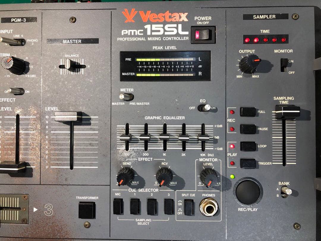 VESTAX ベスタクス　PMC15SL PMC-15SL フェーダーメンテ